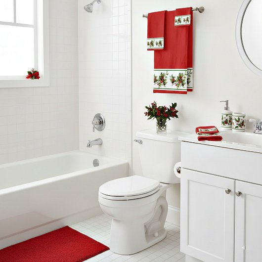 Holly patroon bad handdoek