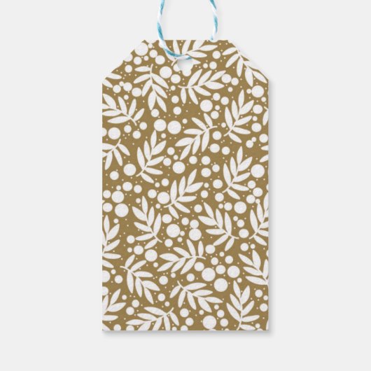  Holly Pattern Cadeaulabel (Achterkant)