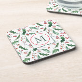  Holly Pattern-feest Bier Onderzetter (Linkerzijde)