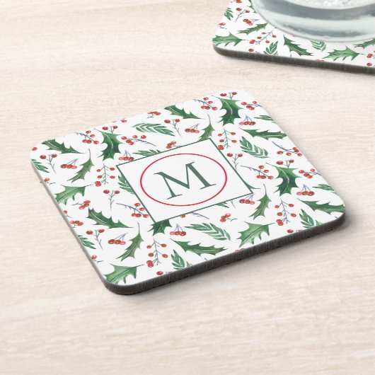  Holly Pattern-feest Bier Onderzetter (Linkerzijde)