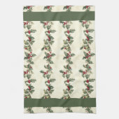 Holly Pattern Kerst Keuken Handdoek (Verticaal)