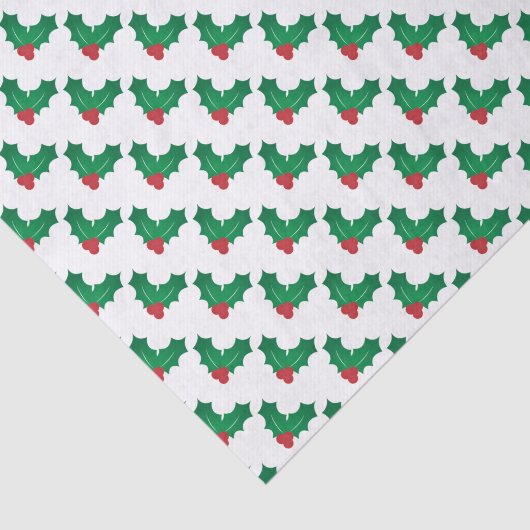 Holly Pattern Tissuepapier (Detail)