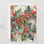  Holly personaliseren foto Feestdagenkaart (Achterkant)