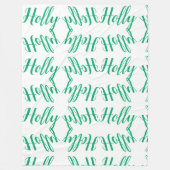 "Holly" Personalized Fleece Blanket (Voorkant)