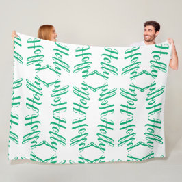 "Holly" Personalized Fleece Blanket Deken