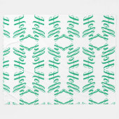 "Holly" Personalized Fleece Blanket Deken (Voorkant (Horizontaal))