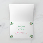 Holly Photo - Folded kerstkaart Feestdagen Kaart (Binnen)