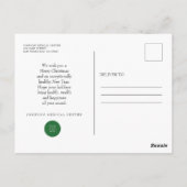 Holly Pine & Berry| Vakantiegroet Briefkaart (Achterkant)