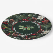 Holly & Pine Celebration Papieren Bordje (Gekanteld)