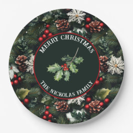 Holly & Pine Celebration Papieren Bordje