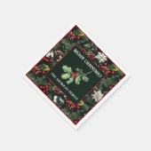 Holly & Pine Celebration Servet (Hoek)