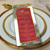 Holly & Pine Elegante Kerstvakantie bruiloft Menu