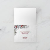 Holly & Pine Rustic kerst Corporate Greeting Kaart (Binnen)