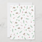 Holly & Pine Vrolijk klein kerstfeest Kaart (Achterkant)