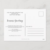 Holly Pine Wreath Company Logo Business Feestdagenkaart (Achterkant)