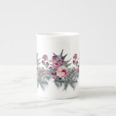 Holly Plum Roos Garland Porselein Kop (Voorkant)