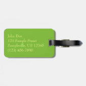 Holly Point Poinsettias Holiday Floral Bagagelabel (Achterkant horizontaal)