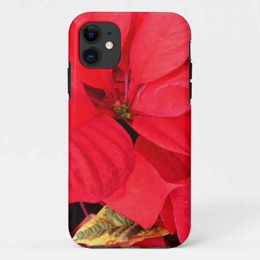 Holly Point Poinsettias Holiday Floral Case-Mate iPhone Case (Achterkant)