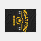 Holly Pond Broncos Soccer Byll 2025 Fleece Deken (Voorkant (Horizontaal))