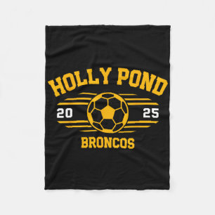 Holly Pond Broncos Voetbalfactuur 2025 Fleece Deken
