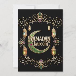 Holly Ramadan zwart en goud Kaart