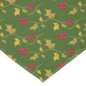 Holly red berries kerstblad groen tafelkleed (Gekanteld)