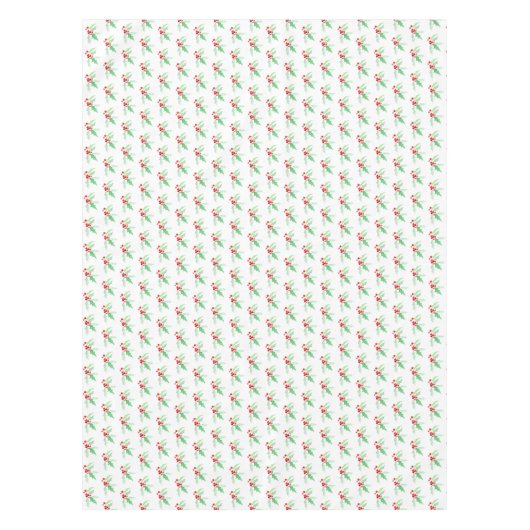 Holly Red berries waterverf kerst Tafelkleed (Voorkant)