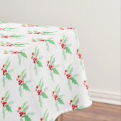 Holly Red berries waterverf kerst Tafelkleed (Voorbeeld)
