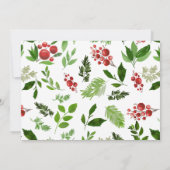 Holly Red Berry kerst Modern | Bridesmaid Kaart (Achterkant)