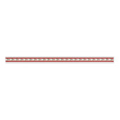Holly Red & Green Stripe Grosgrain Lint (Voorkant)