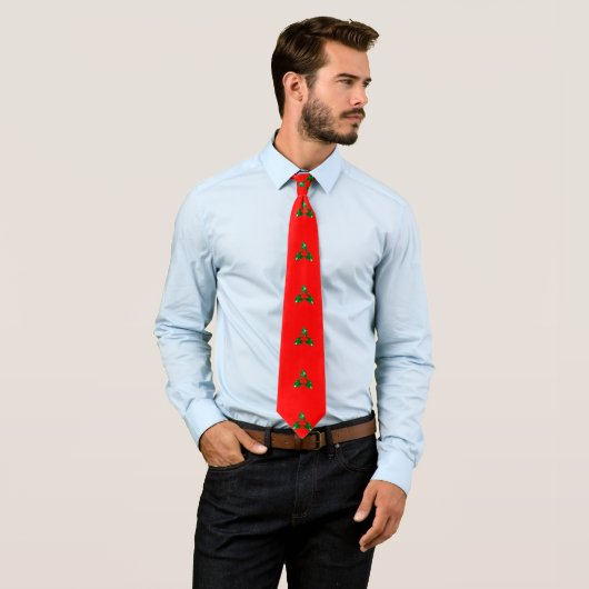 Holly Red Necktie Stropdas (In situ)