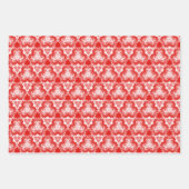 Holly Red, Traditioneel Groen en Solid Red Inpakpapier Vel (Voorkant)