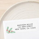 Holly Return Address Etiket