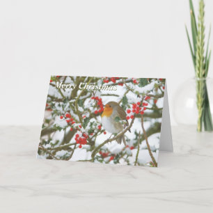Holly & Robin kerstkaart Feestdagen Kaart