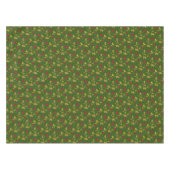 Holly rode bessen Kerst gebladerte patroon groen Tafelkleed (Voorkant (Horizontaal))