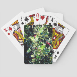 Holly, rode bessen pokerkaarten