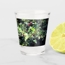Holly, rode bessen shot glas