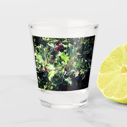 Holly, rode bessen shot glas (Voorkant)