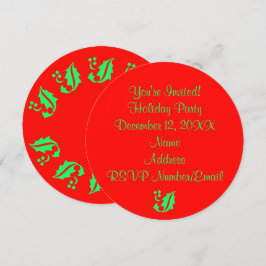 Holly Round Red 4Jane Kaart