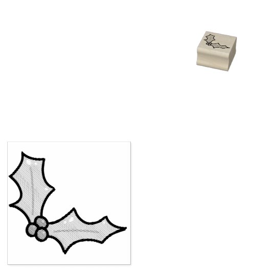 Holly Rubberstempel (Gestempeld)