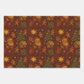 Holly & Santa Magic Wrap Inpakpapier Vel (Voorkant 3)