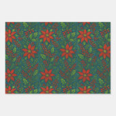 Holly & Santa Magic Wrap Inpakpapier Vel (Voorkant)