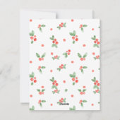 Holly Scallop Foto Kerst Kaart (Achterkant)