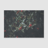  Holly Seasonal Kerstmis-ontkoppeling Tissuepapier (Voorkant)