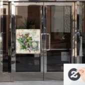 Holly Shabby Window Cling Raamsticker (Kantoordeur)