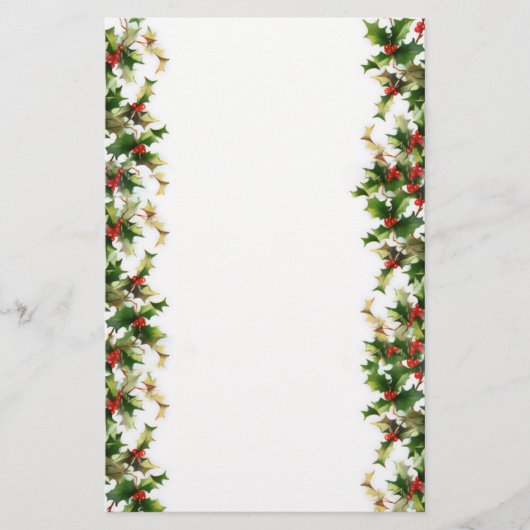 Holly Side Border Briefpapier (Voorkant)