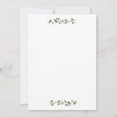 Holly Sjabloon Flat Invitation Kaart (Voorkant)