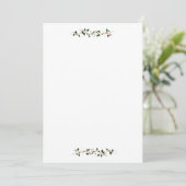 Holly Sjabloon Flat Invitation Kaart (Staand voorkant)