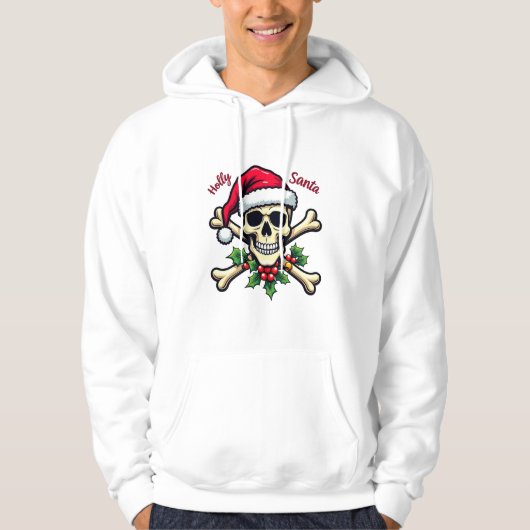 Holly Skull Hoodie (Voorkant)