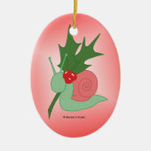 Holly Snagel Keramisch Ornament (Voorkant)